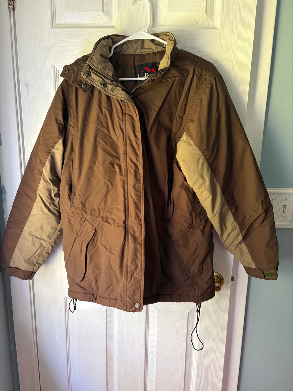 L.L. Bean Outdoors Brown and Tan women’s Insulated Jacket size medium